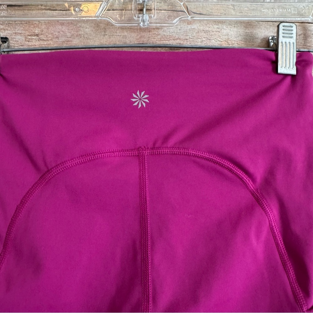 Athleta Women's Magenta Pink Ulitimate Stash Pocket 7" Biker Spandex Shorts XS - Picture 8 of 8
